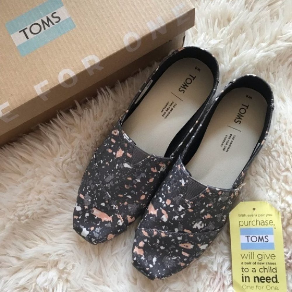 Toms Forged Iron Grey Metallic Speck Alpargata